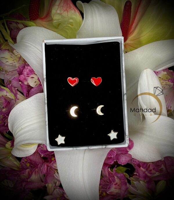گوشواره ساده زیر 1 گرم - Image 1